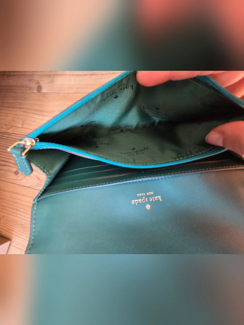 kate spade Glitter Wristlet Clutch